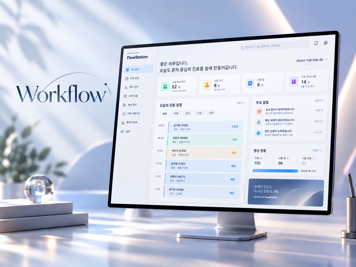 FlowStation Workflow 모니터 이미지
